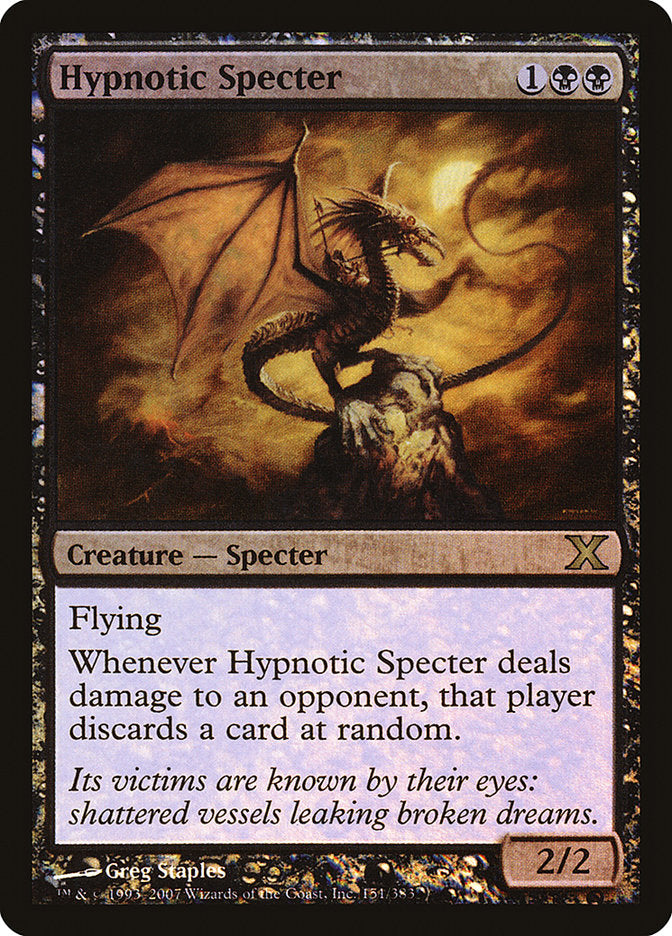 Hypnotic Specter (Premium Foil) [Tenth Edition] | D20 Games