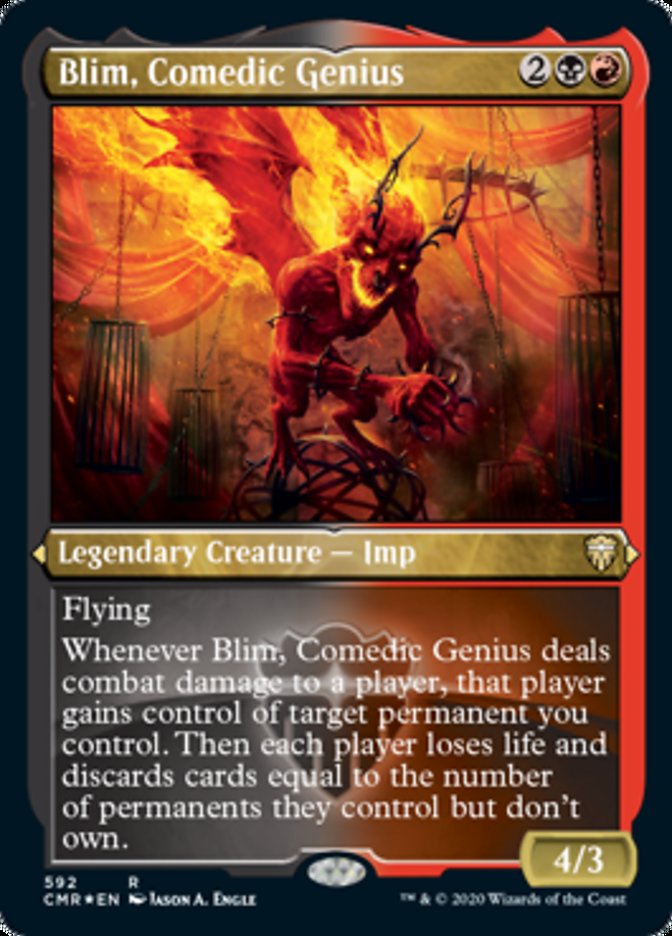 Blim, Comedic Genius (Etched) [Commander Legends] | D20 Games