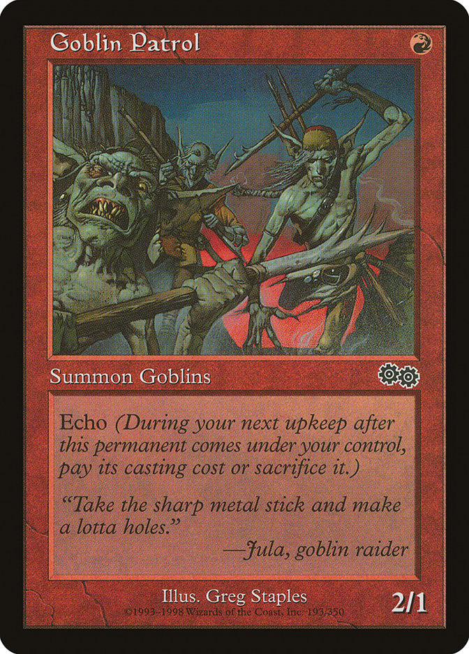 Goblin Patrol [Urza's Saga] | D20 Games