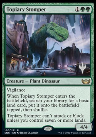 Topiary Stomper (Promo Pack) [Streets of New Capenna Promos] | D20 Games