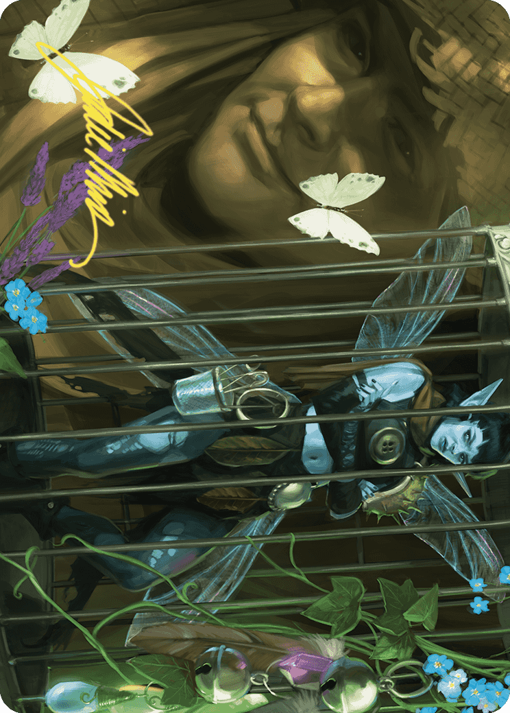 Cooped Up Art Card (Gold-Stamped Signature) [Wilds of Eldraine Art Series] | D20 Games