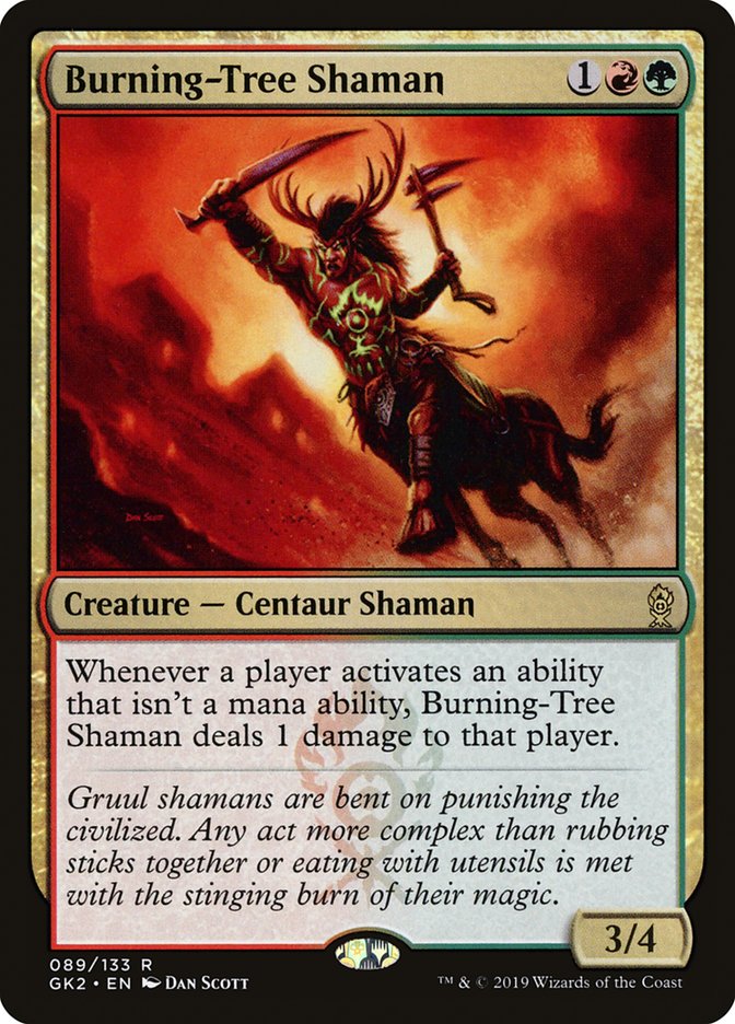 Burning-Tree Shaman [Ravnica Allegiance Guild Kit] | D20 Games