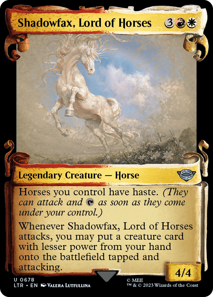 Shadowfax, Lord of Horses [The Lord of the Rings: Tales of Middle-Earth Showcase Scrolls] | D20 Games