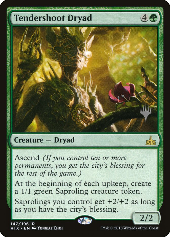 Tendershoot Dryad (Promo Pack) [Rivals of Ixalan Promos] | D20 Games