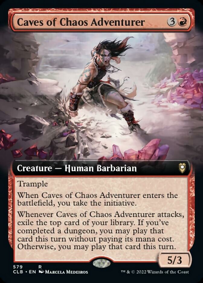 Caves of Chaos Adventurer (Extended Art) [Commander Legends: Battle for Baldur's Gate] | D20 Games