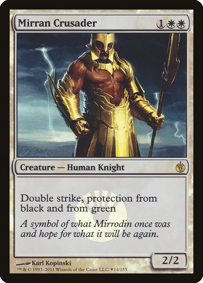 Mirran Crusader (Buy-A-Box) [Mirrodin Besieged Promos] | D20 Games