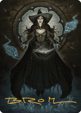 Tasha, the Witch Queen Art Card (76) (Gold-Stamped Signature) [Commander Legends: Battle for Baldur's Gate Art Series] | D20 Games