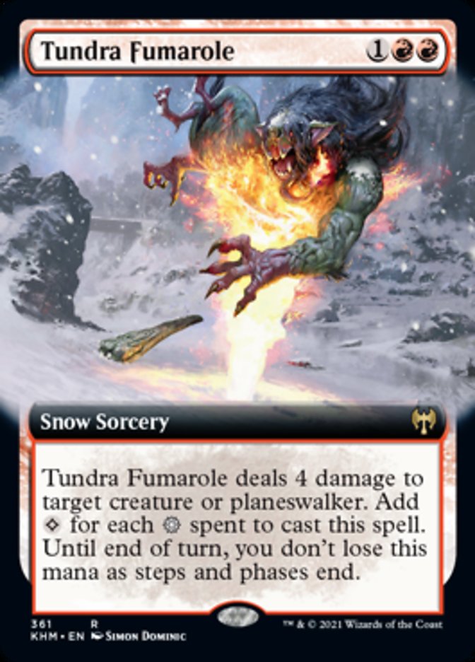 Tundra Fumarole (Extended Art) [Kaldheim] | D20 Games