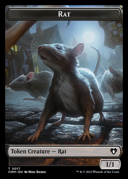 City's Blessing // Rat Double-Sided Token [Commander Masters Tokens] | D20 Games