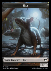 City's Blessing // Rat Double-Sided Token [Commander Masters Tokens] | D20 Games