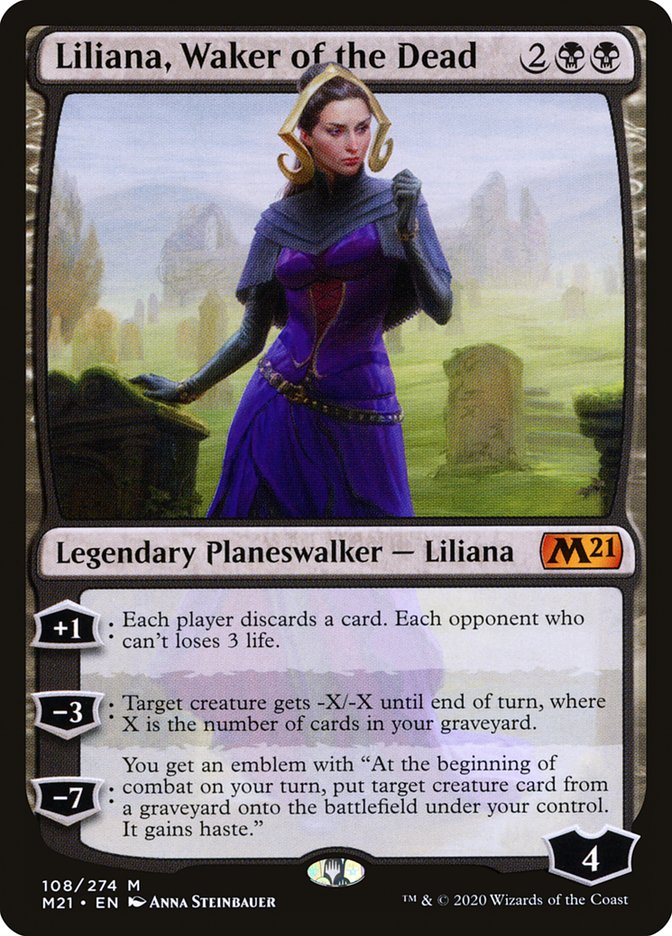 Liliana, Waker of the Dead [Core Set 2021] | D20 Games