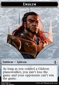 Emblem - Gideon of the Trials // Zombie Token [Amonkhet Tokens] | D20 Games