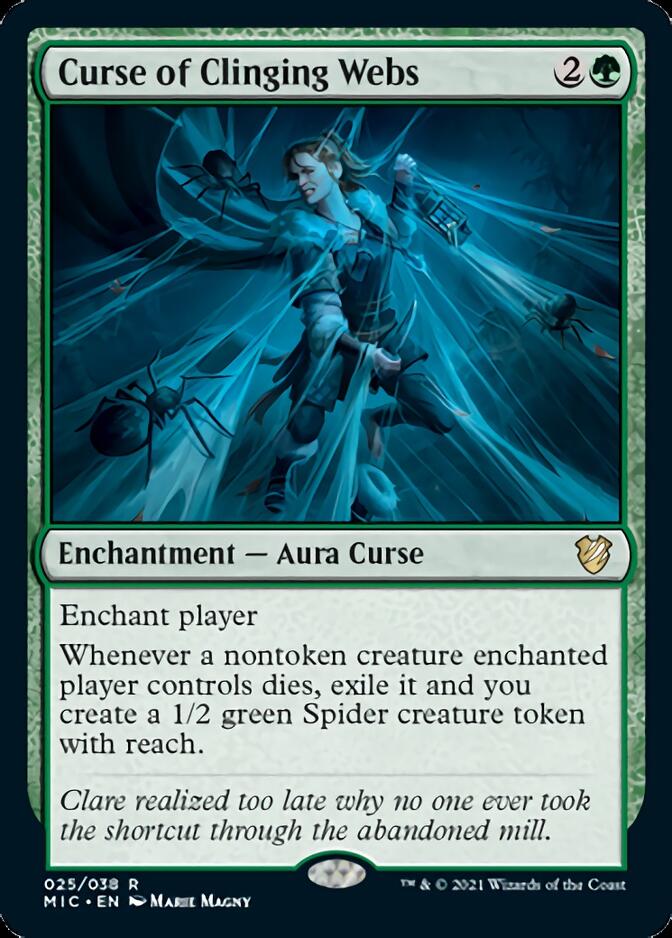 Curse of Clinging Webs [Innistrad: Midnight Hunt Commander] | D20 Games