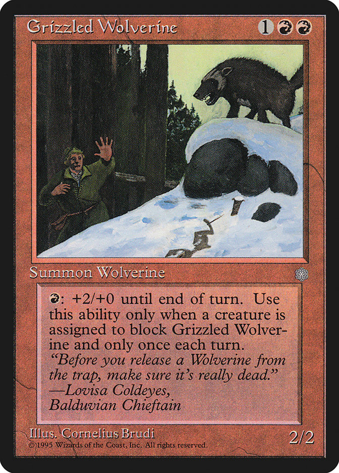 Grizzled Wolverine [Ice Age] | D20 Games