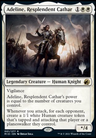 Adeline, Resplendent Cathar (Promo Pack) [Innistrad: Midnight Hunt Promos] | D20 Games