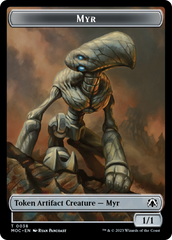 Phyrexian Germ // Myr Double-Sided Token [March of the Machine Commander Tokens] | D20 Games