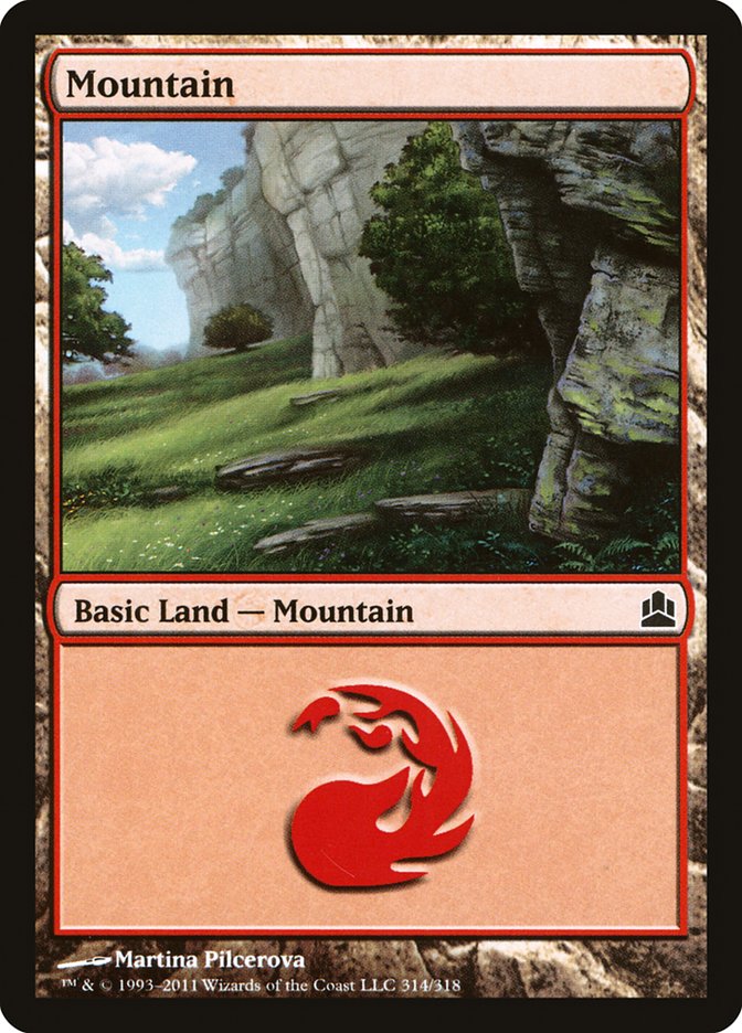 Mountain (314) [Commander 2011] | D20 Games