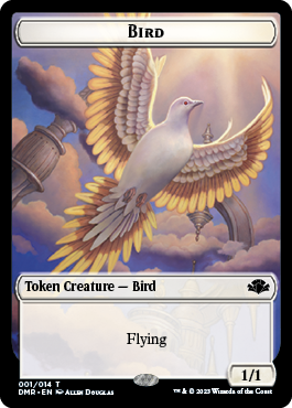 Zombie // Bird Double-Sided Token [Dominaria Remastered Tokens] | D20 Games