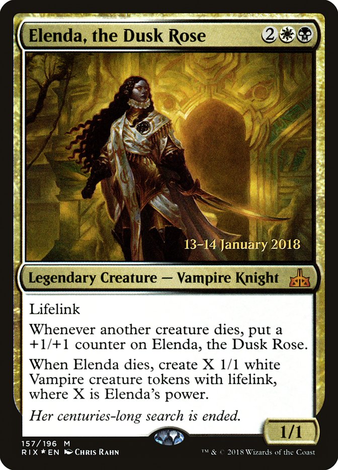 Elenda, the Dusk Rose [Rivals of Ixalan Prerelease Promos] | D20 Games