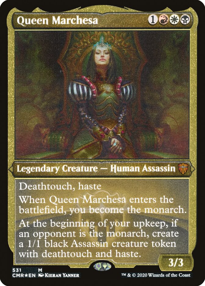 Queen Marchesa (Etched) [Commander Legends] | D20 Games