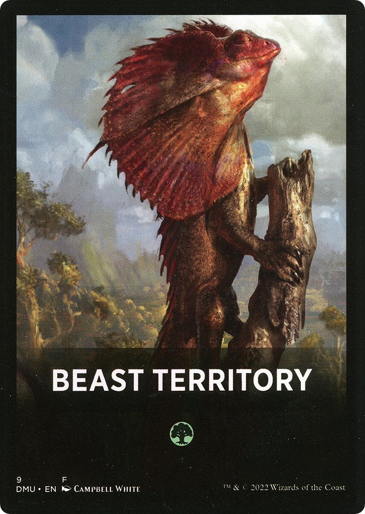 Beast Territory Theme Card [Dominaria United Tokens] | D20 Games