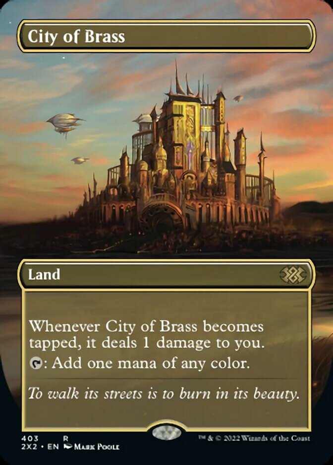 City of Brass (Borderless Alternate Art) [Double Masters 2022] | D20 Games