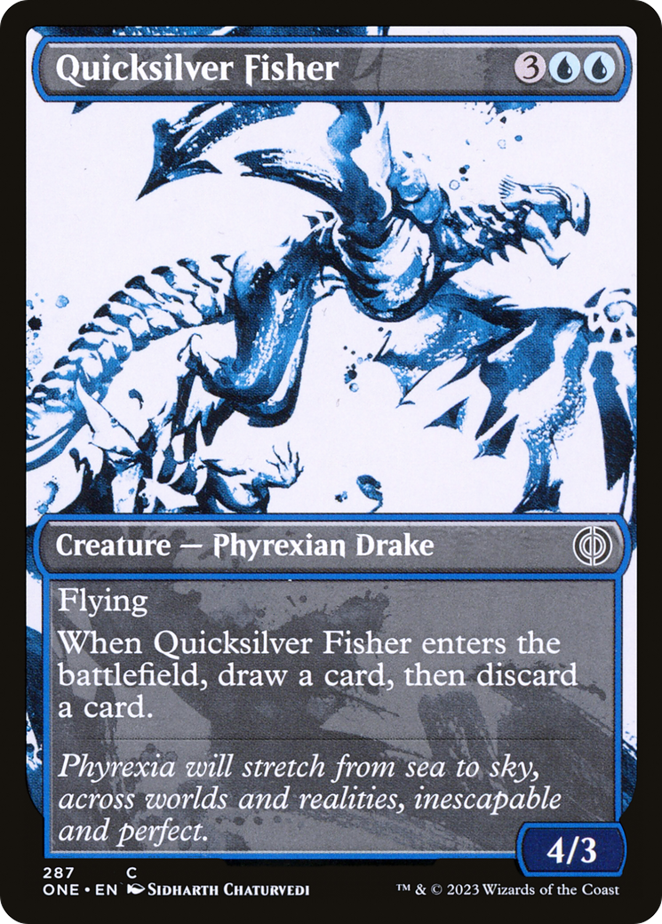 Quicksilver Fisher (Showcase Ichor) [Phyrexia: All Will Be One] | D20 Games