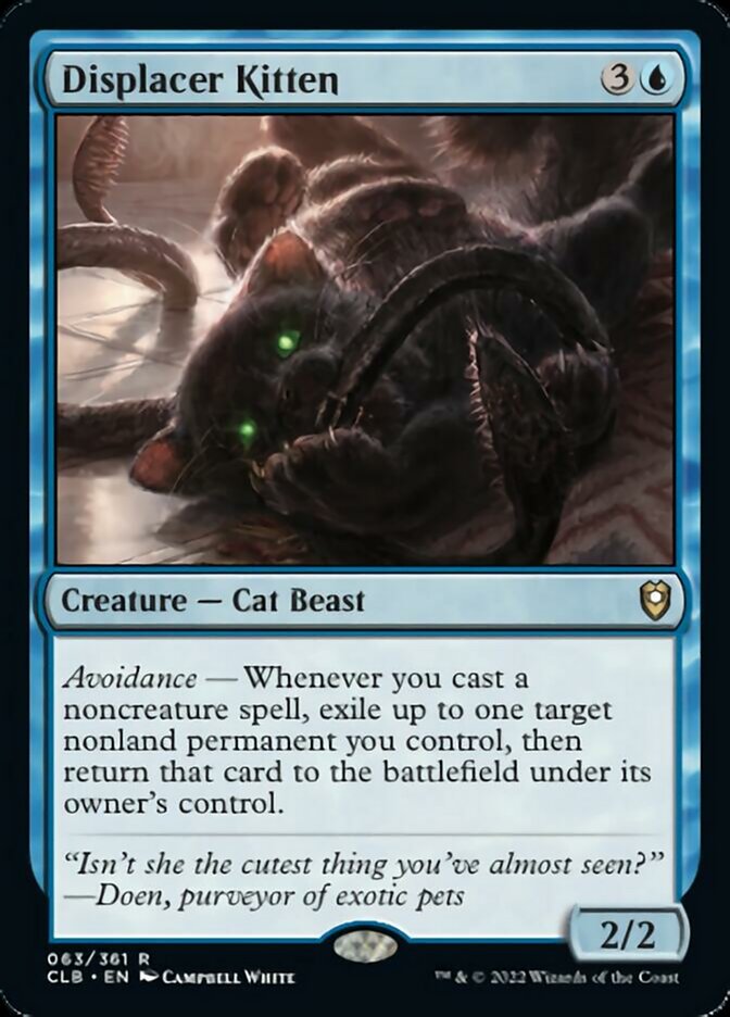 Displacer Kitten [Commander Legends: Battle for Baldur's Gate] | D20 Games