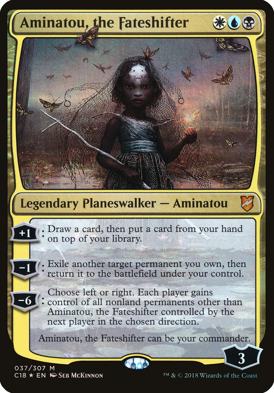 Aminatou, the Fateshifter (Oversized) [Commander 2018 Oversized] | D20 Games