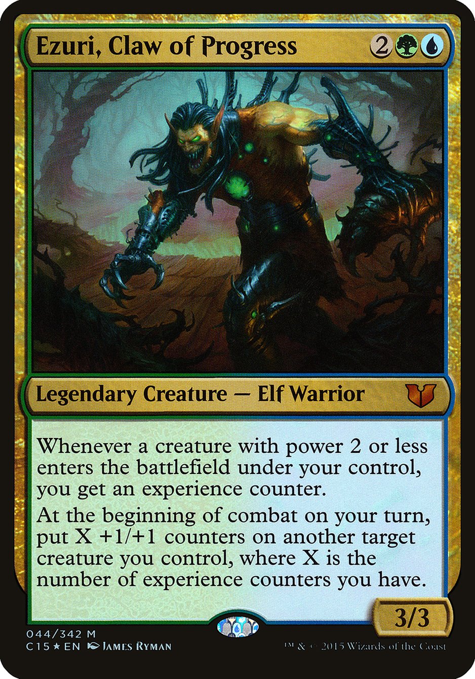 Ezuri, Claw of Progress (Oversized) [Commander 2015 Oversized] | D20 Games