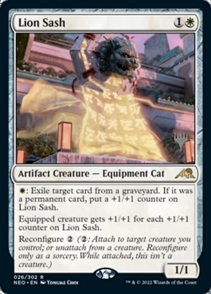 Lion Sash (Promo Pack) [Kamigawa: Neon Dynasty Promos] | D20 Games