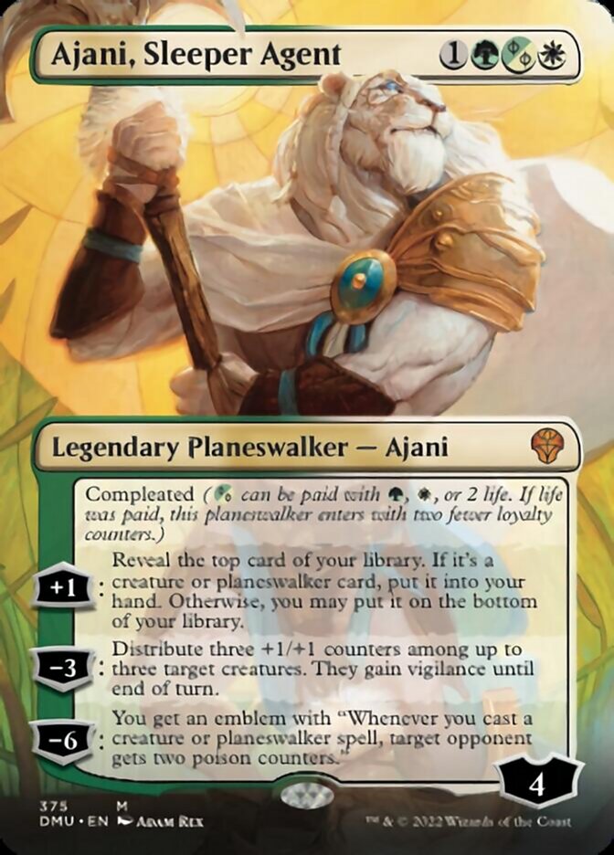 Ajani, Sleeper Agent (Borderless) (375) [Dominaria United] | D20 Games