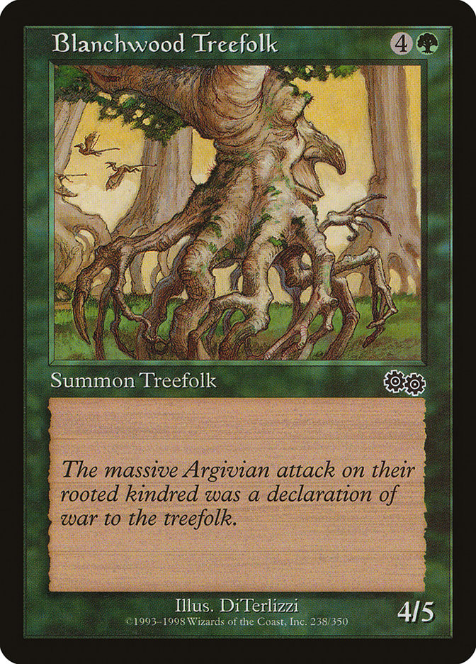 Blanchwood Treefolk [Urza's Saga] | D20 Games