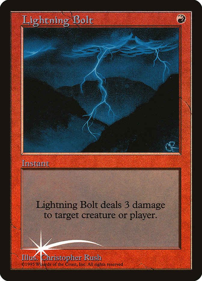 Lightning Bolt [Judge Gift Cards 1998] | D20 Games