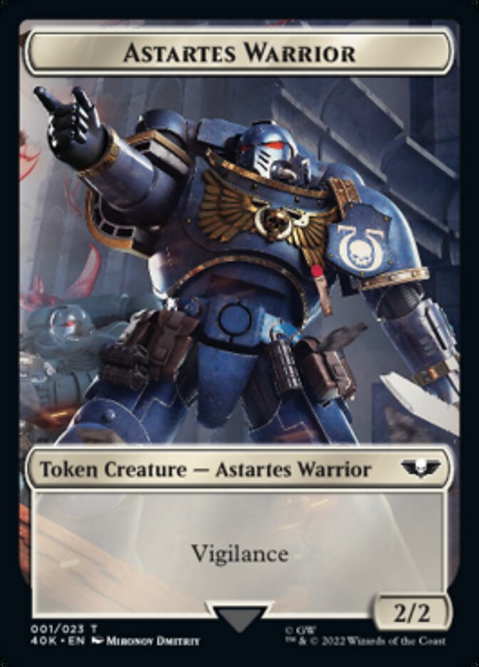 Astartes Warrior (001) // Cherubael Double-sided Token [Universes Beyond: Warhammer 40,000 Tokens] | D20 Games