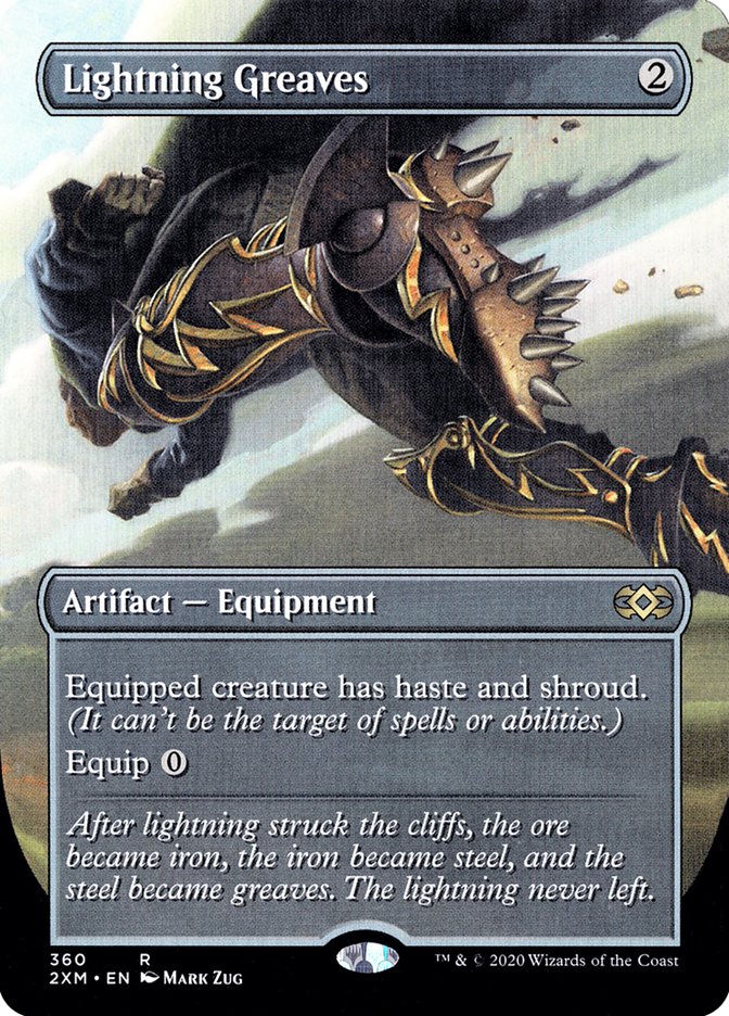 Lightning Greaves (Toppers) [Double Masters Extended Art] | D20 Games