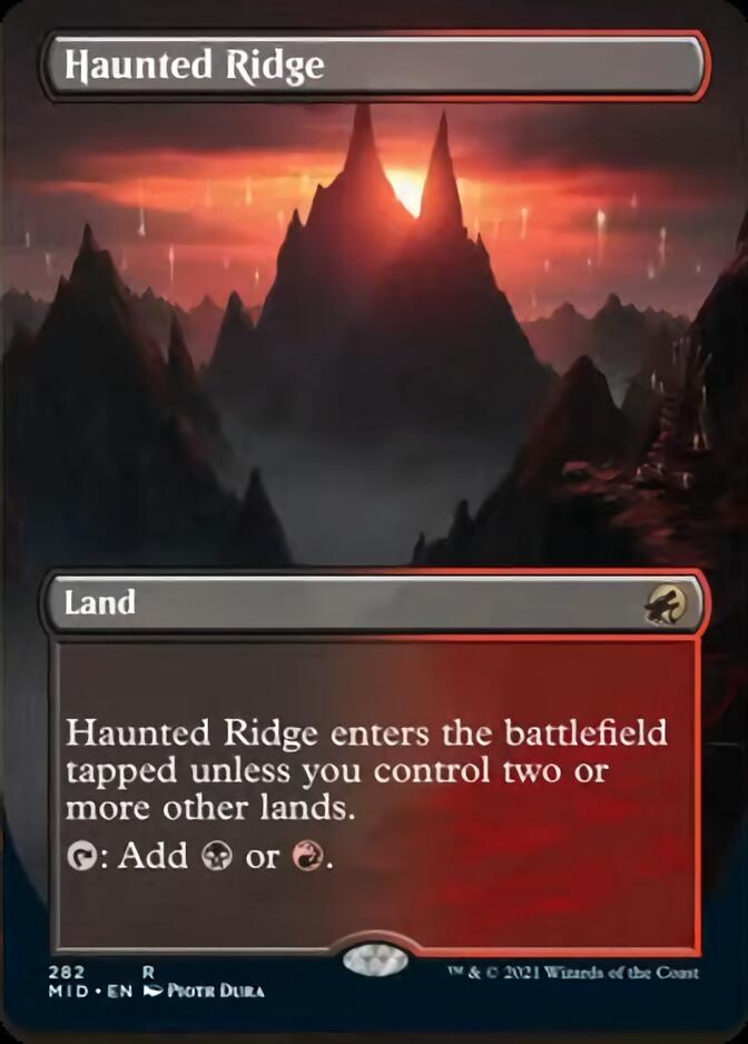 Haunted Ridge (Borderless) [Innistrad: Midnight Hunt] | D20 Games