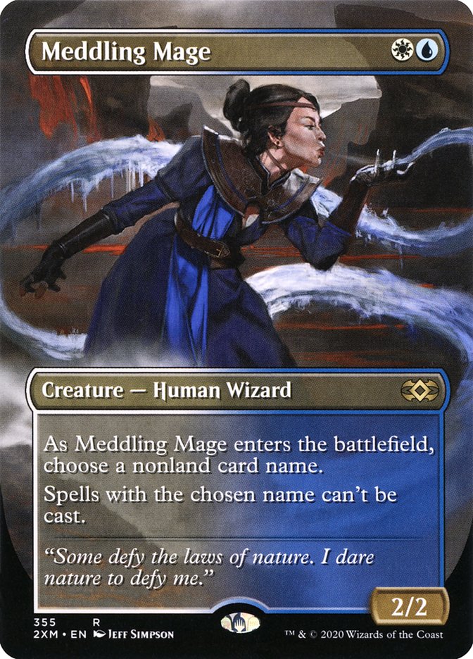 Meddling Mage (Toppers) [Double Masters Extended Art] | D20 Games