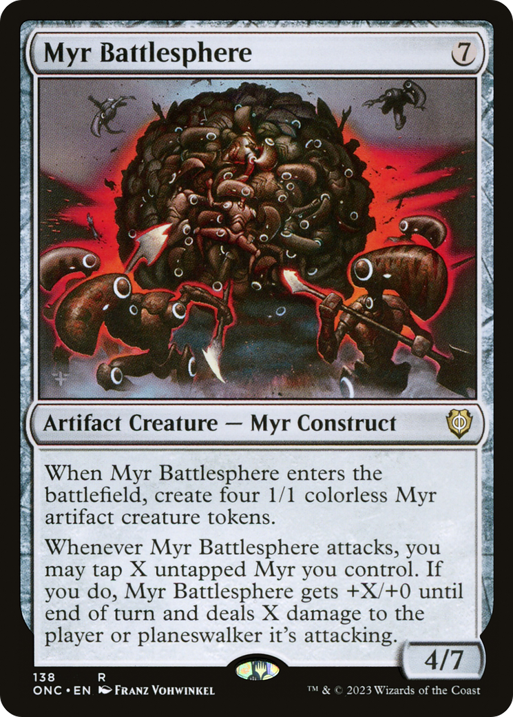 Myr Battlesphere [Phyrexia: All Will Be One Commander] | D20 Games