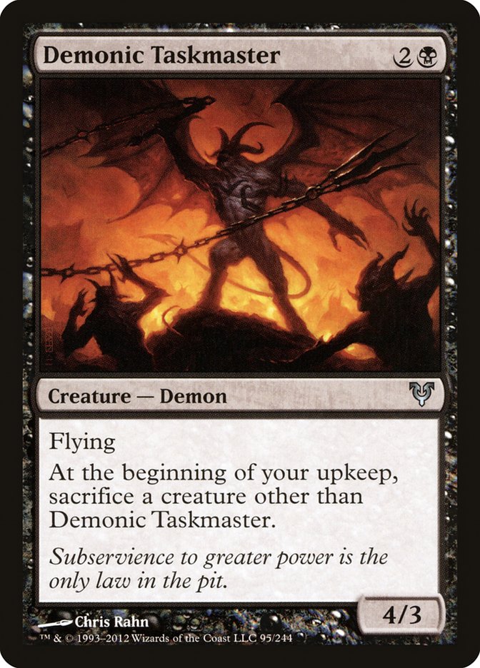 Demonic Taskmaster [Avacyn Restored] | D20 Games