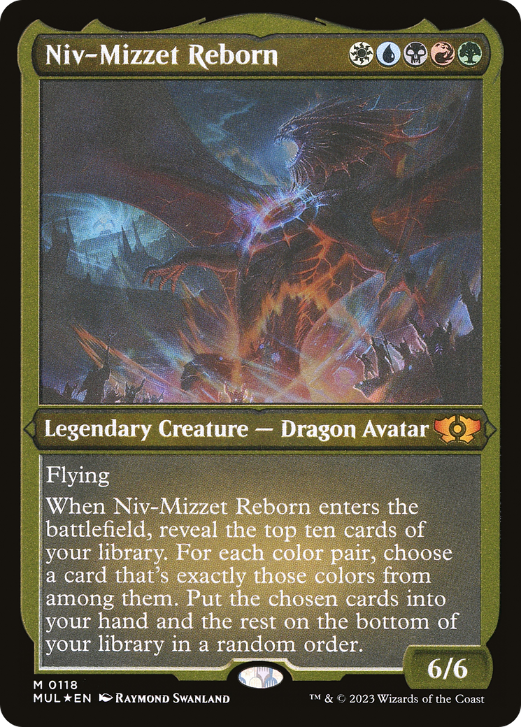 Niv-Mizzet Reborn (Foil Etched) [Multiverse Legends] | D20 Games