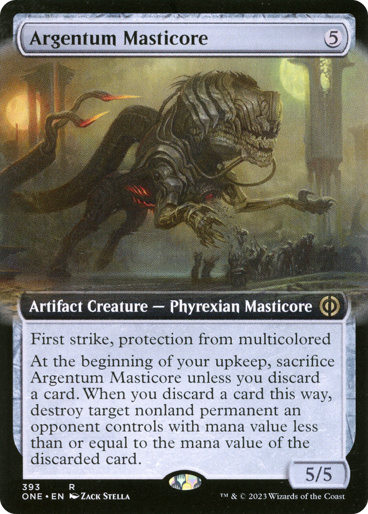 Argentum Masticore (Extended Art) [Phyrexia: All Will Be One] | D20 Games