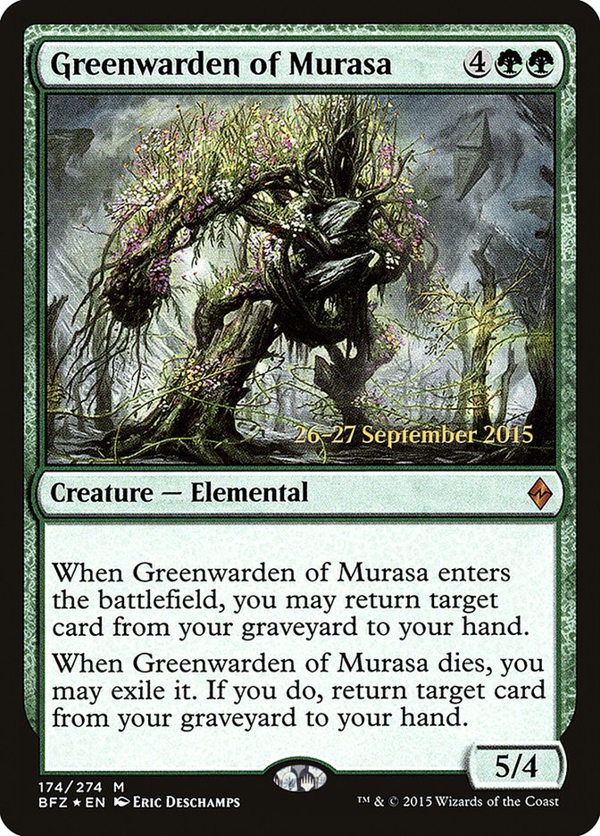 Greenwarden of Murasa  [Battle for Zendikar Prerelease Promos] | D20 Games