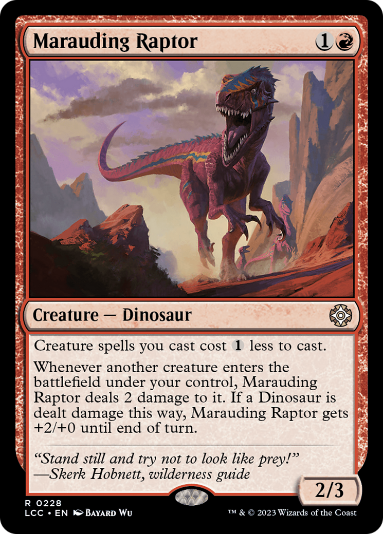 Marauding Raptor [The Lost Caverns of Ixalan Commander] | D20 Games