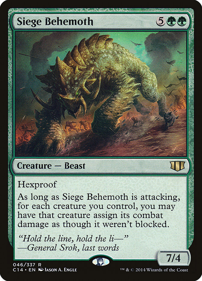 Siege Behemoth [Commander 2014] | D20 Games