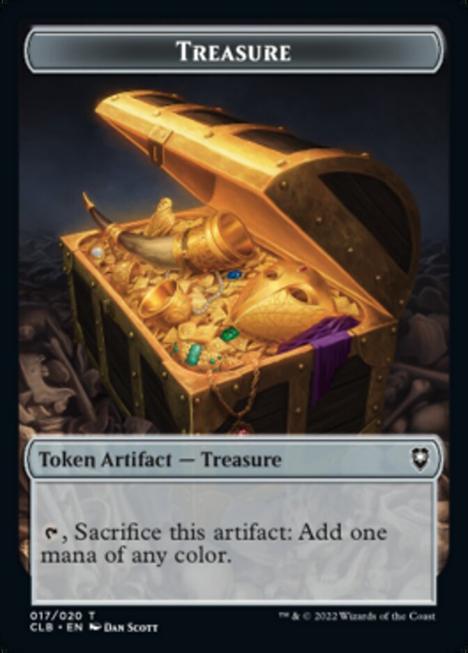 Treasure // Construct Double-sided Token [Commander Legends: Battle for Baldur's Gate Tokens] | D20 Games