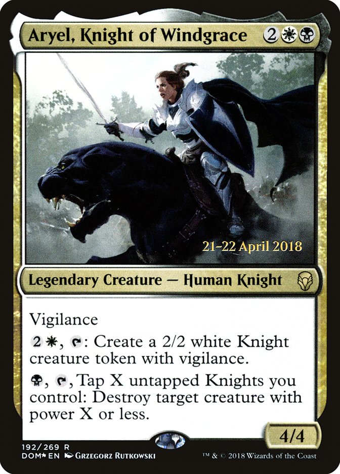 Aryel, Knight of Windgrace  [Dominaria Prerelease Promos] | D20 Games