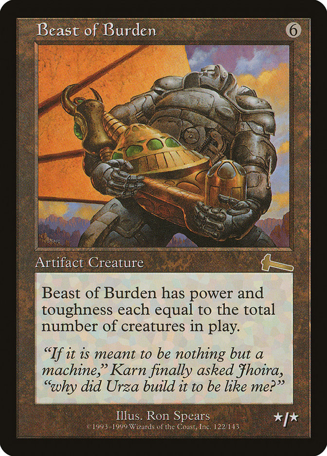 Beast of Burden [Urza's Legacy] | D20 Games