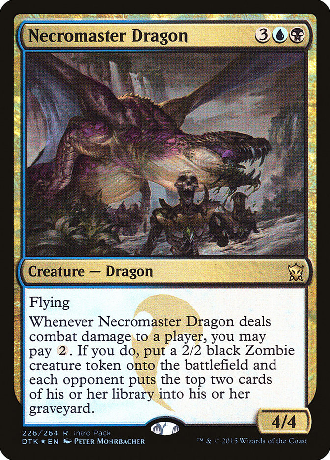 Necromaster Dragon (Intro Pack) [Dragons of Tarkir Promos] | D20 Games