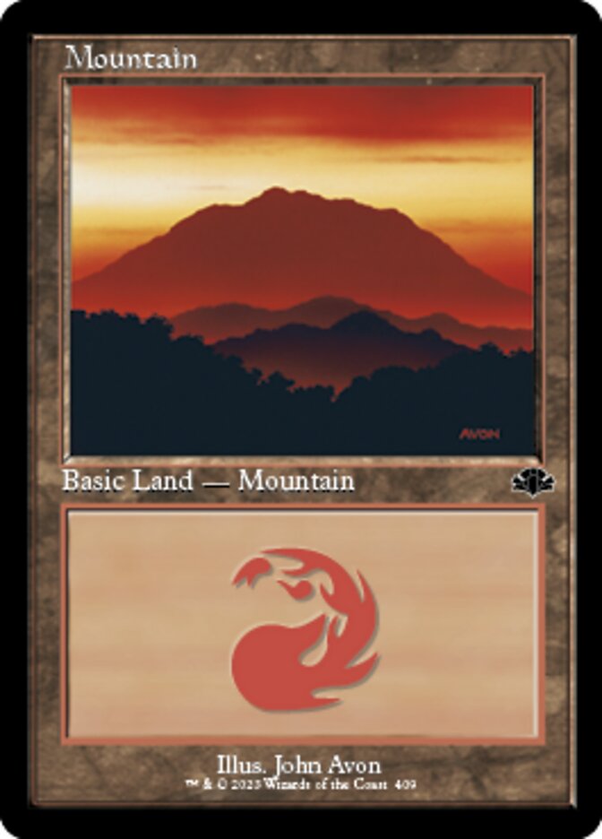 Mountain (409) (Retro) [Dominaria Remastered] | D20 Games
